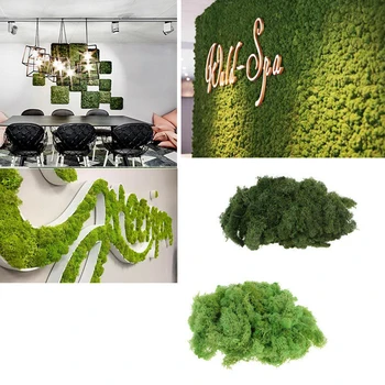 

100g/Box Faux Moss Reindeer Artificial Dried Floral Craft Green Plant Decoration