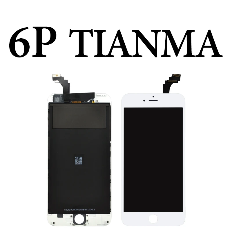 for iphone 6P white Премиум Версия Tianma для iPhone 5S, SE 6 6S Plus 7 8 Plus ЖК сенсорный экран Стекло сборка Бесплатный подарок без битых пикселей - Цвет: for iphone 6P white