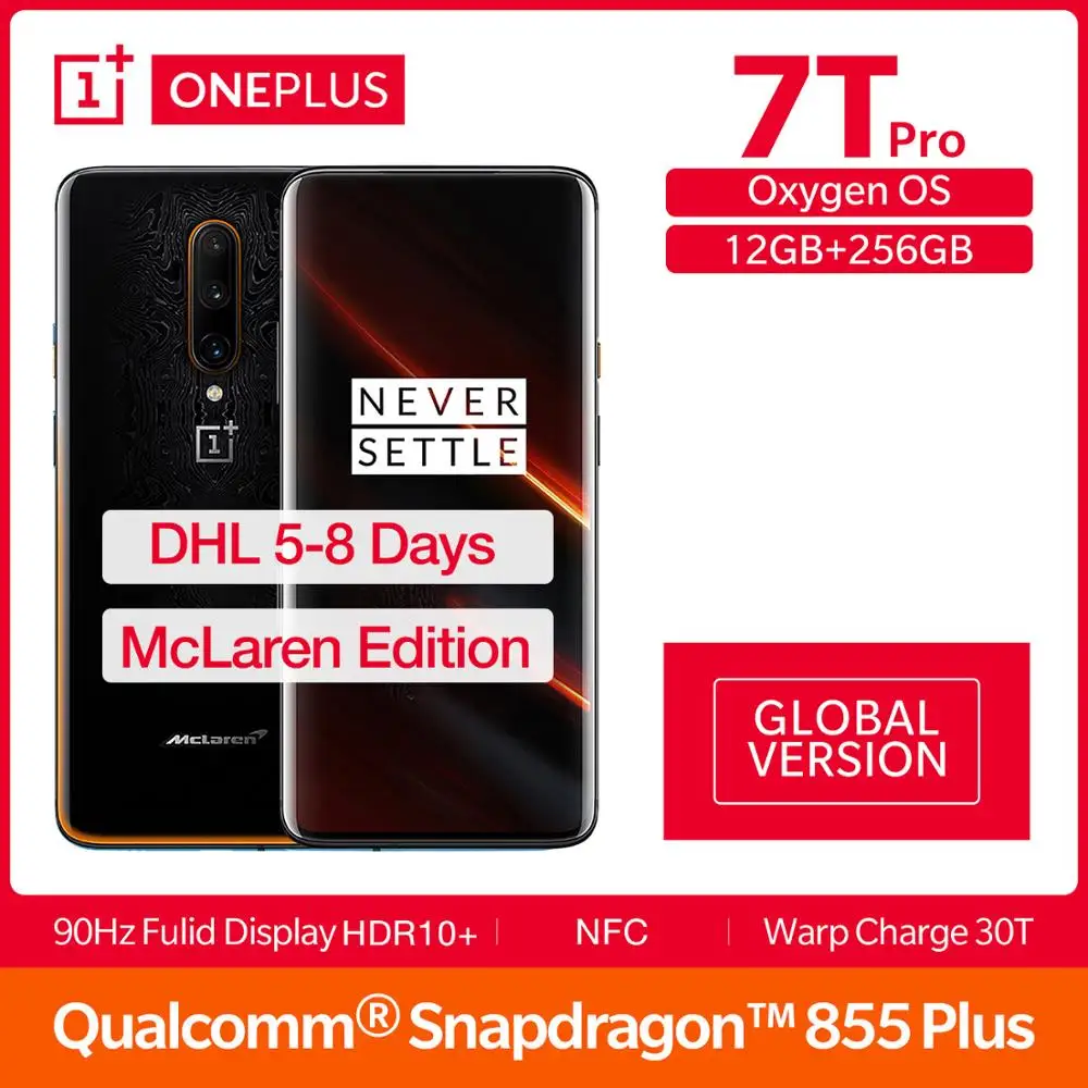  Global Version OnePlus 7T Pro Mclaren Edition Snapdragon 855 + 6.67''AMOLED Screen 90Hz Refresh Rat - 4000285841198