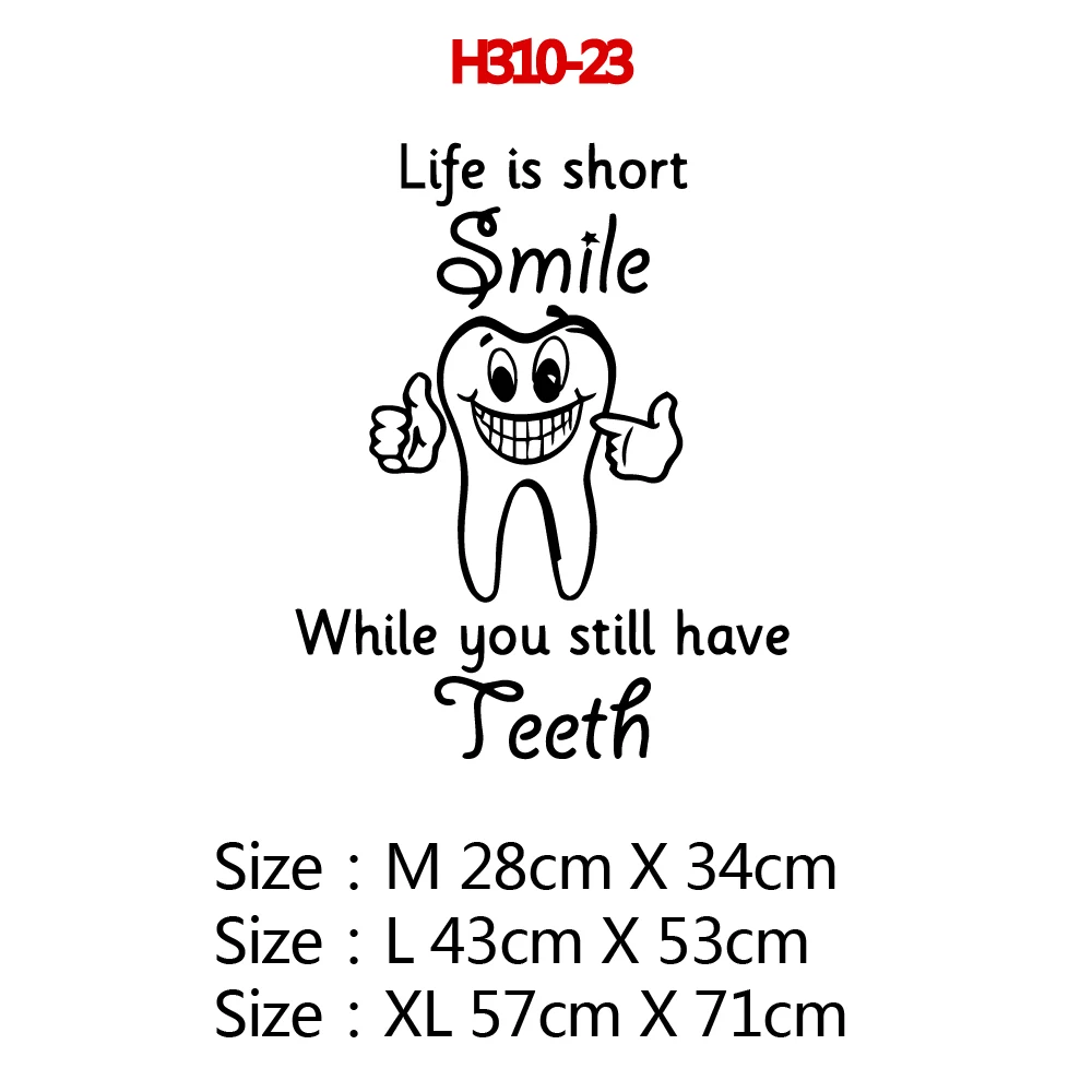 Dentist Tooth Vinyl Wall Stickers Teeth Decals For Living Room Dental Shop Decoration Hospital Dentist Store Wallstickers 