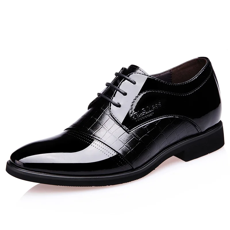 

Elevator MEN'S SHOES 2020 Spring And Autumn Extra High 6cm Casual Breathable England Men Business Formal Wear Leather Shoe