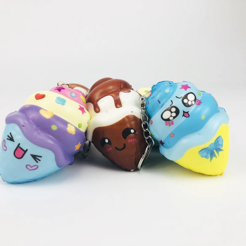 Мягкий кавайный милый мультфильм еда гамбургер мороженое игрушка Squishies медленно поднимающаяся зубная паста мягкая сжимаемая эластичная игрушка подарок Squishy