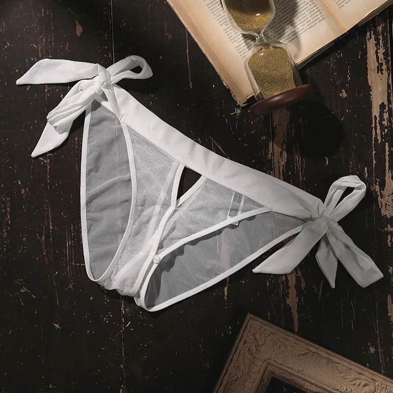 Plus Size Women Underwear Womens Fashion Panty Sexy See Through Transparent Panties Lingerie Open Crotch Crotchless Low-Rise |