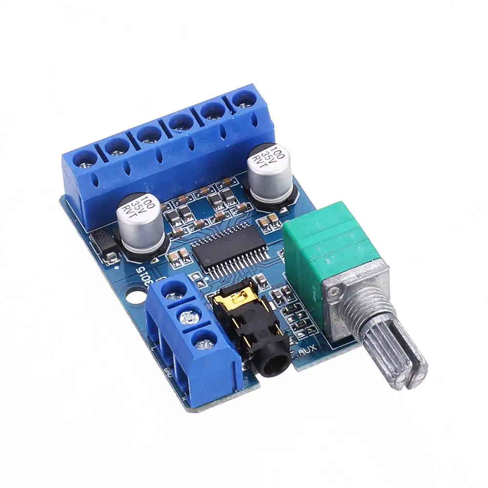 30 Вт x 2 DY-AP3015 DC 8-24 в класс D двухканальный высокой мощности Цифровой стереоусилитель доска с регулируемым потенциометром громкости