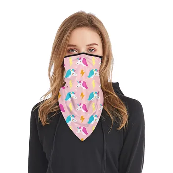 

Unicorn Print Riding Sun Mask Bib Dustproof Haze Proof Comfortable And Breathable Outdoor