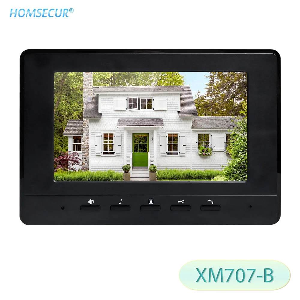 Homssecur 7 дюймов XM707-B Indoor мониторы для видео телефон двери домофон системы