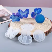 Bee Cat Paw Butterfly Decor Shaker Silicone Mold Jewelry Fillings Pendant Accessory DIY Charms Handmade Epoxy Resin Mould Craft