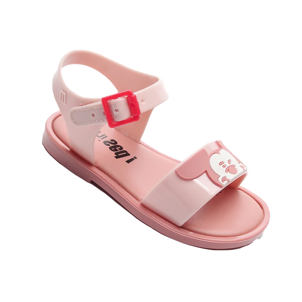 Mini Melissa/Новинка года; прозрачная обувь с изображением Микки Мауса; детские сандалии с изображением головы Микки; обувь для девочек; сандалии с Минни; обувь melissa