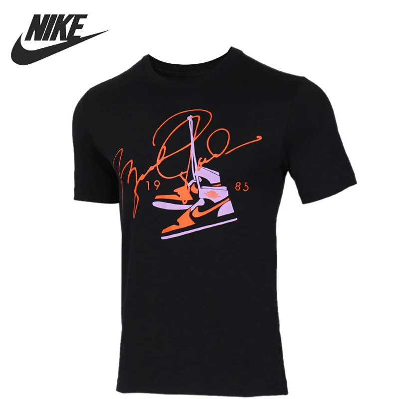 Мужские Оригинальные футболки NIKE AS SS CTN AJ85 CREW спортивная одежда с коротким