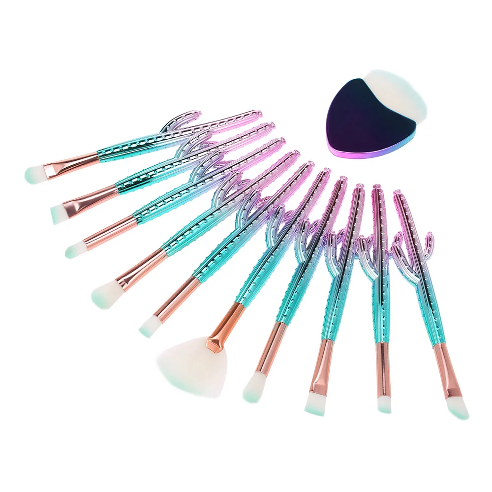 

11Pcs Makeup Brushes Set Eyeshadow Brush Foundation Brush Powder Eyeliner Eyelash Lip Make Up Brush Cute Cosmetic Beauty Tool