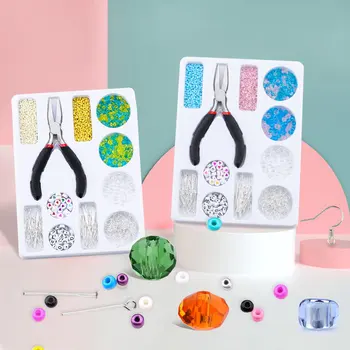 

A Set Crystal Beads Set Fashion color Jewelry Making Kit Acrylic Letter Beads handmade Craft Supplies Jewelry Findings