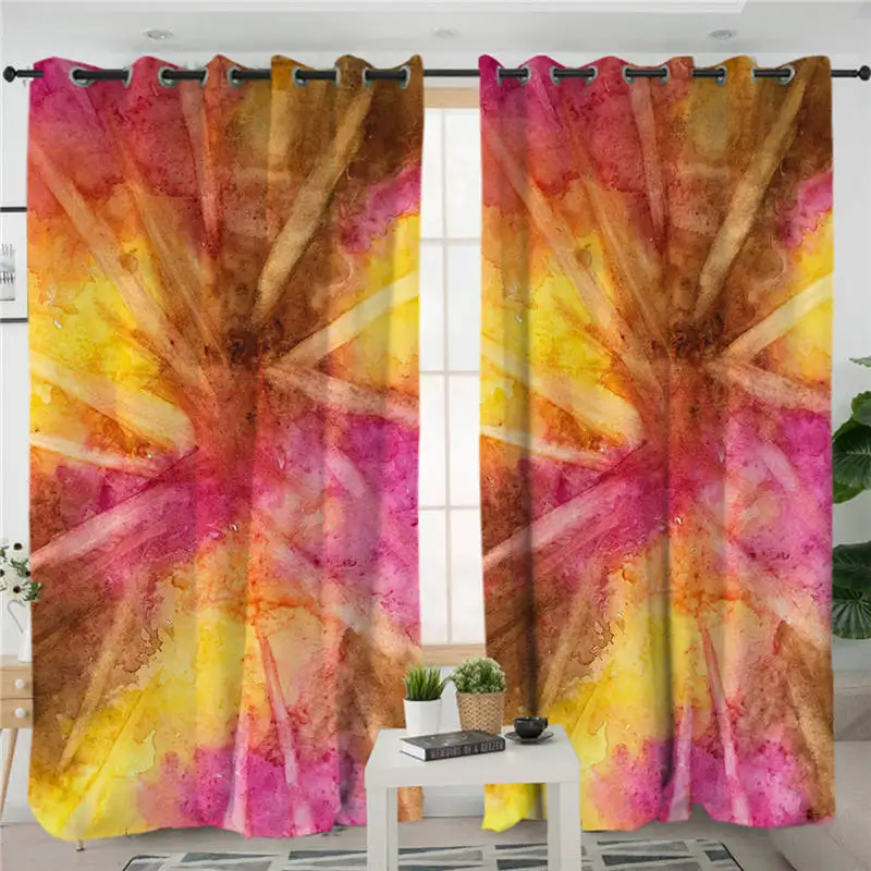 010 1 Piece Mandala by Brizbazaar Curtains For Living Room Black White Flower Kitchen Curtains Vintage Gemstone Curtain Bohemia gardinen - Цвет: 010 1 Piece