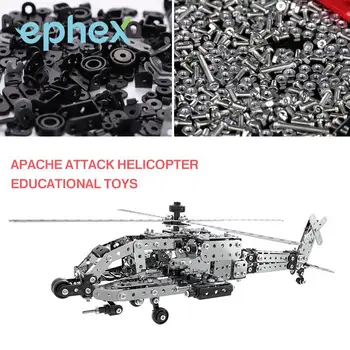 

Ephex Non-Toxic Metal Education DIY Assembled Helicopter Funny 3D Gift Alloy Assembly Helicopter 567pcs Kid Decorate