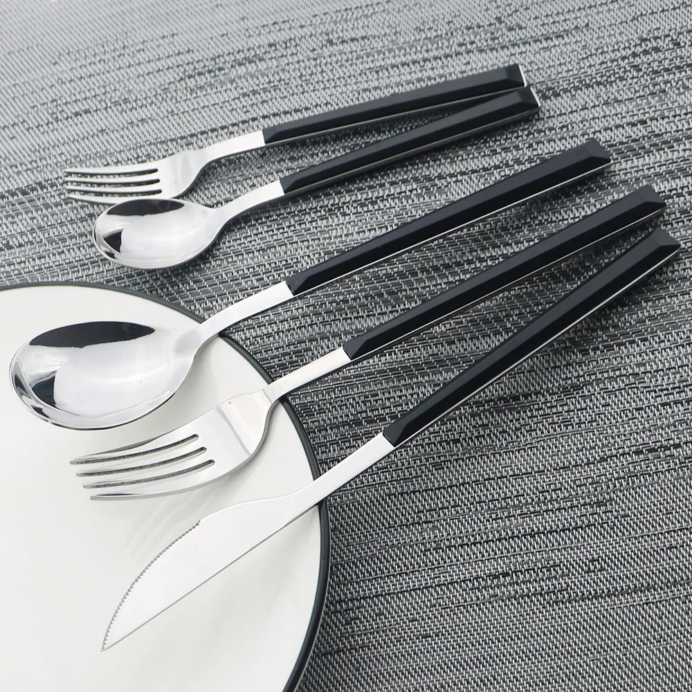 5Pcs Black Flat
