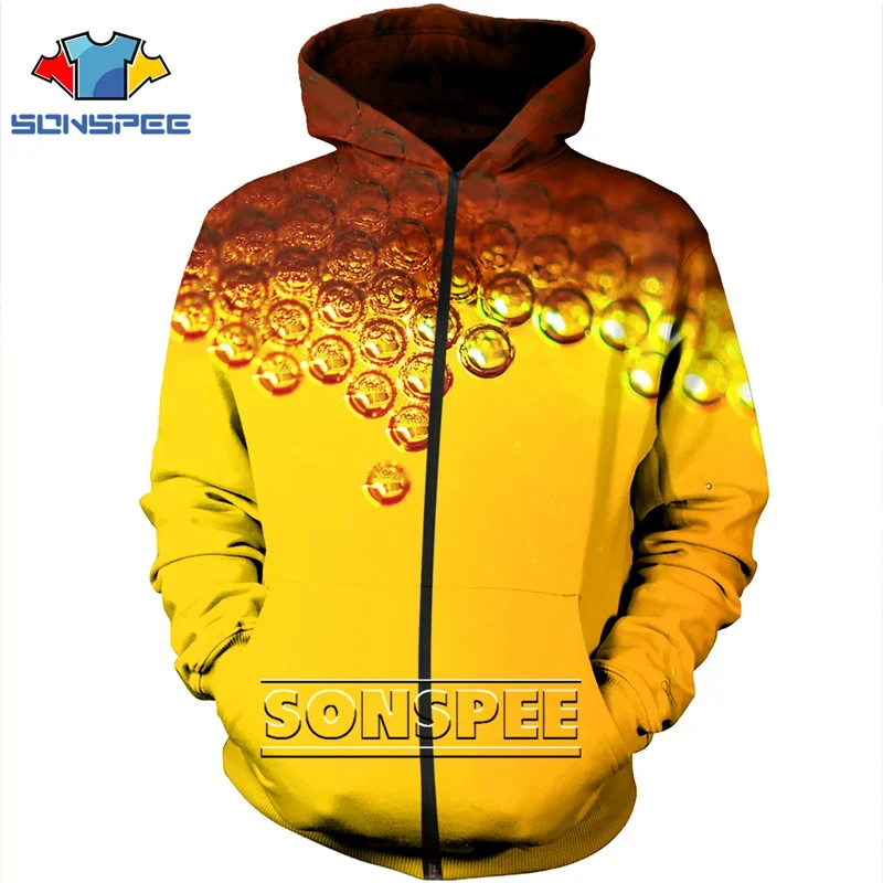 Новейшая забавная толстовка на молнии с 3D принтом для мужчин и женщин, толстовка с капюшоном в стиле аниме, уличная Толстовка в стиле пивной бутылки, толстовка в стиле Харадзюку, толстовка с капюшоном в стиле рок - Цвет: 09