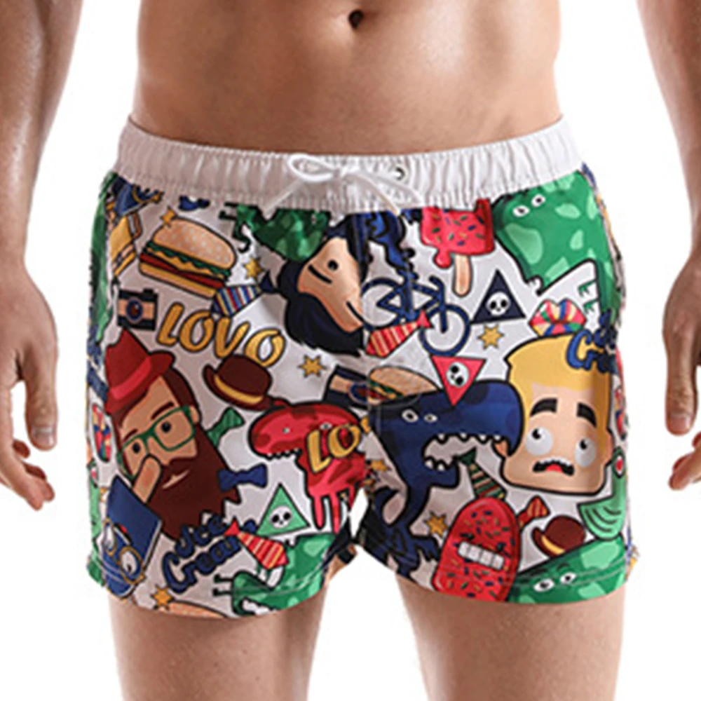 UXH Men's Sports Short Beach Shorts Bermuda Board Shorts Surfing Swimming Boxer Trunks Bathing Suits Swimwear Swimsuits