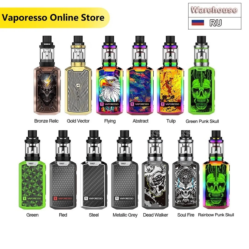 Новый оригинальный набор Vaporesso Tarot Nano с баком VECO EUC 2 мл и 80 Вт модом электронная
