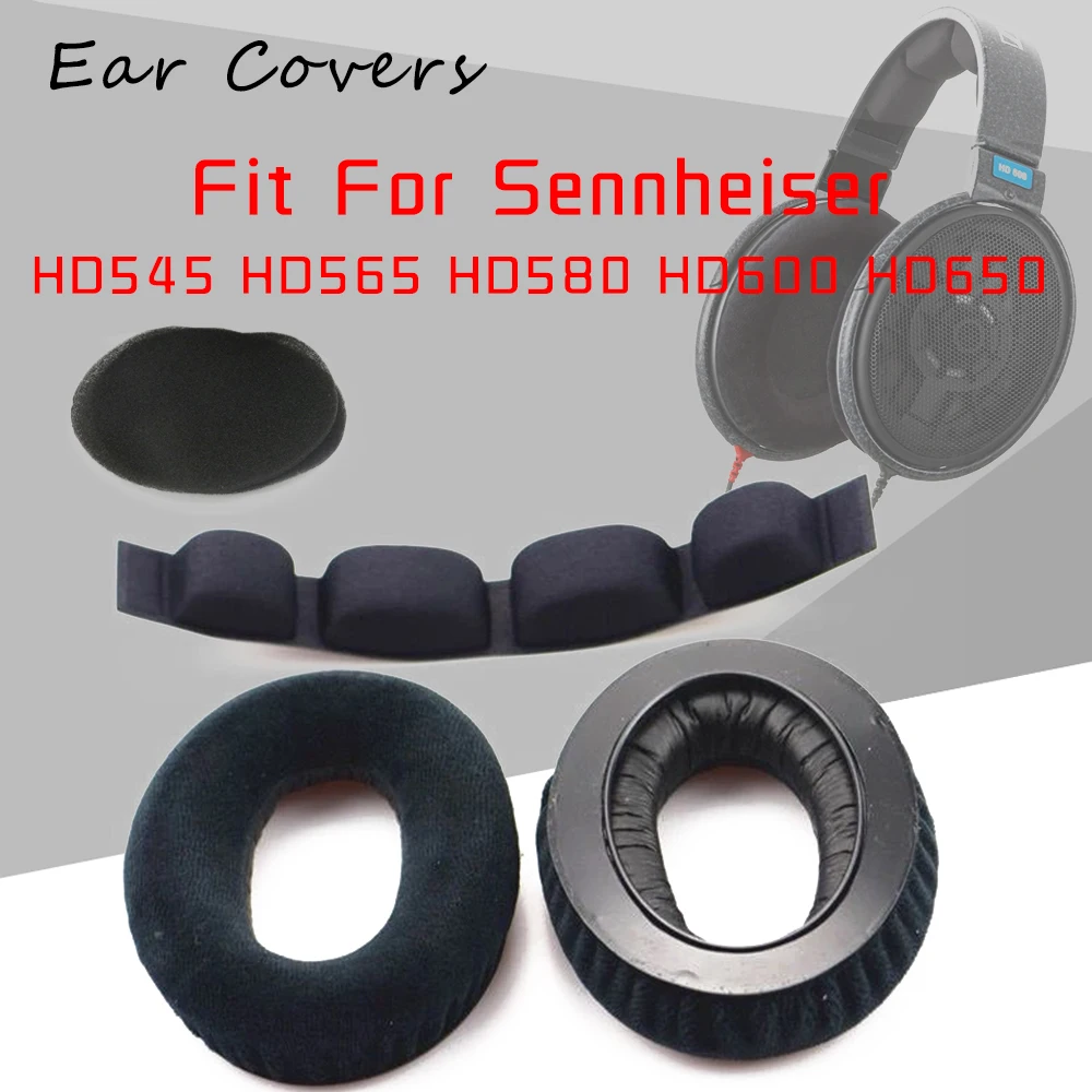 Ear Covers Ear Pads For Sennheiser Earpads HD545 HD565 HD580 HD600 HD650 Headphone Headpad Replacement Earpads