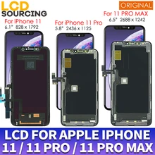 lcd для iPhone 11 lcd дисплей кодирующий преобразователь сенсорного экрана в сборе для iPhone 11 Pro Max дисплей Замена для iPHONE 11 Pro