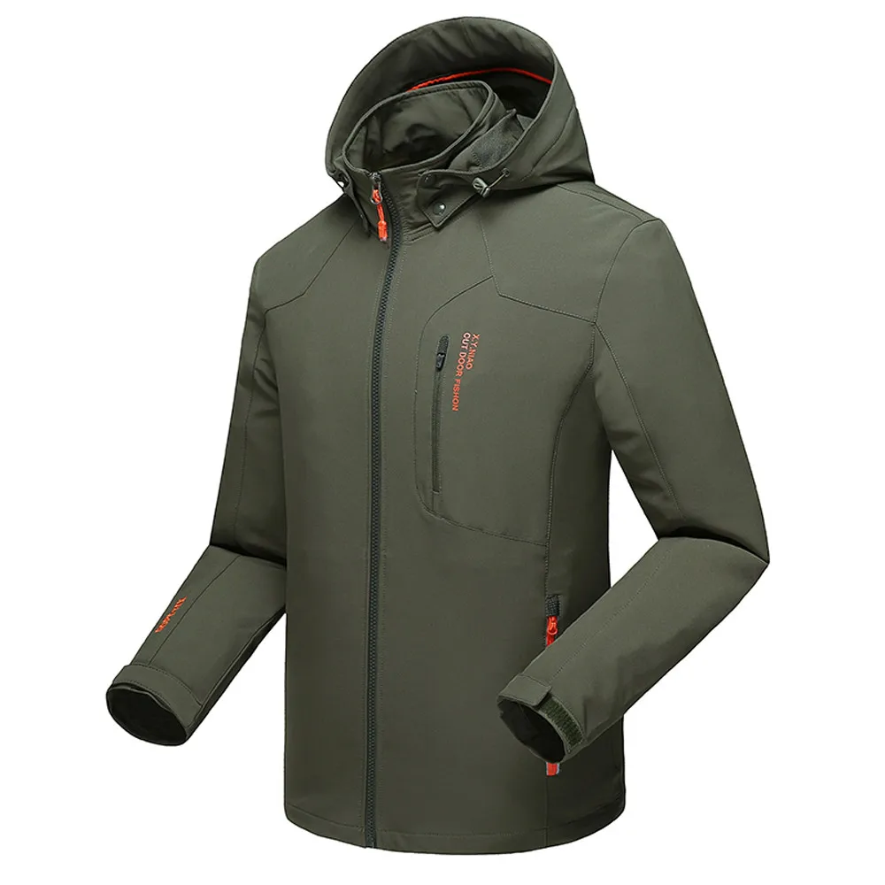 Зимняя уличная Водонепроницаемая флисовая куртка охотничья ветровка лыжная куртка походная дождевик Кемпинг Рыбалка тактическая одежда для мужчин