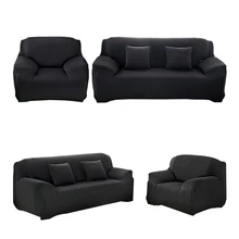 Чехлы на диванные кресла, чехлы на диване, тканевые однотонные чехлы для диванов, упругие Угловые Чехлы для диванов, l-образные эластичные чехлы для диванов