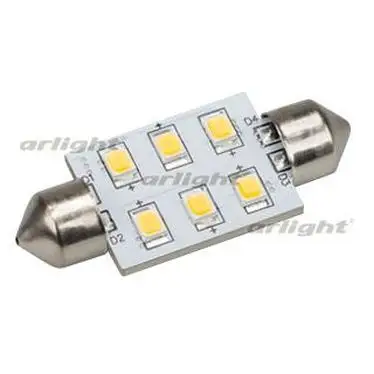 019428 Автолампа ARL-F37-6E Warm White(10-30V, 6 LED 2835) ARLIGHT