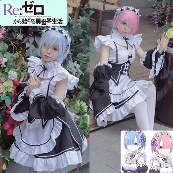 

Ram/rem Cosplay Costume Re:zero Kara Hajimeru Isekai Seikatsu Re Life In A Different World Sisters Costume