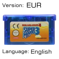32 бит видеоигры картридж Консоли Карты для nintendo GBA супер мариолд Advance серии Английский язык издание - Цвет: Mariold Bros3 EUR