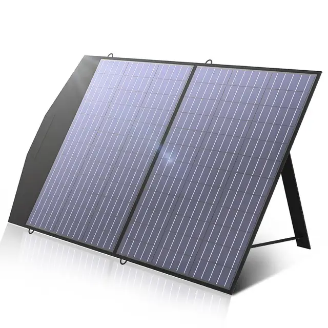 ALLPOWERS Solar Charger 18V100W Foldable Solar Panel Suit For Portable Power Station/Generator Outdoor Travel Camping AS PICTURE