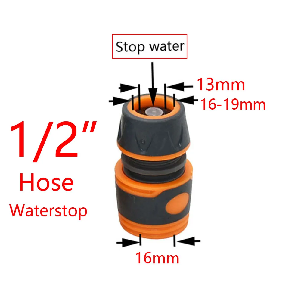 Garden Hose Quick Connector 1/2 3/4 1 Inch Pipe Coupler Stop Water Connector 32/20/16mm Repair Joint Irrigation System