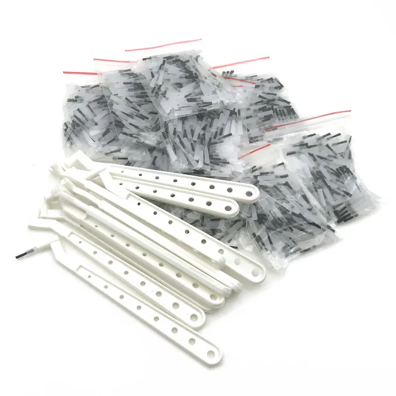 1000Pcs Dental Disposable Composite Brush White Tips +10 Brushes