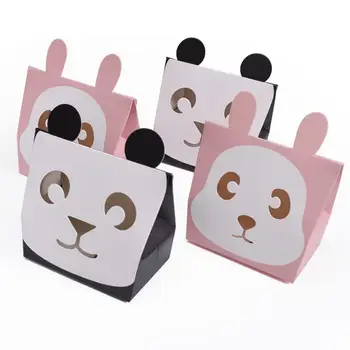 

cartoon animals gift box packaging party favors candy boxes folding biscuit packaging carton order spot biscuit candy gift box