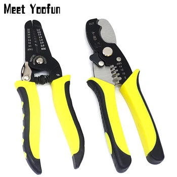 

Multifunction Cable Stripper Precise Wire Stripper Cutter Clamp Steel Wire Cable Scissors Electrical Skinning Pliers