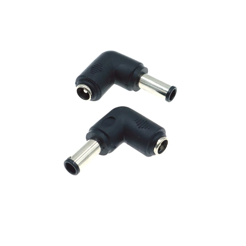 Elbow DC5.5x2.1mm Female to Multiple Male Power Adapter Sizes Description Image.This Product Can Be Found With The Tag Names 2 computer connecting cable, 55x25 55x21 adapter, Adapter 55x17 55x25, Adapter power cable pc elbow