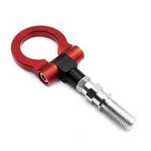 Универсальный автомобильный 16 мм алюминиевый буксировочный крюк автомобили передний винт для бампера-на буксировочный крюк передний задний гоночный для европейских автомобилей