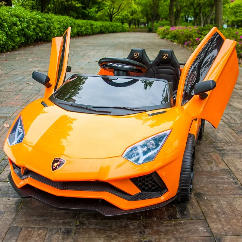 Детский электромобиль четырехколесный двойной автомобиль с дистанционным