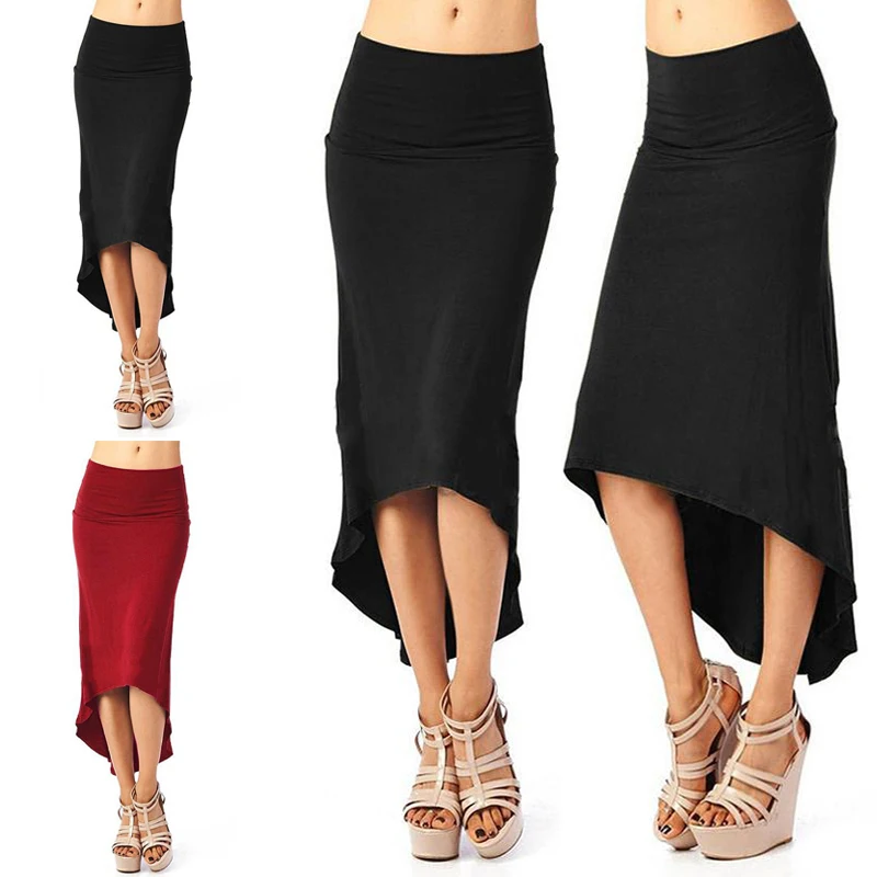 2019 женские новые поступления Весна Лето Высокая Низкая сексуальная мода длинная