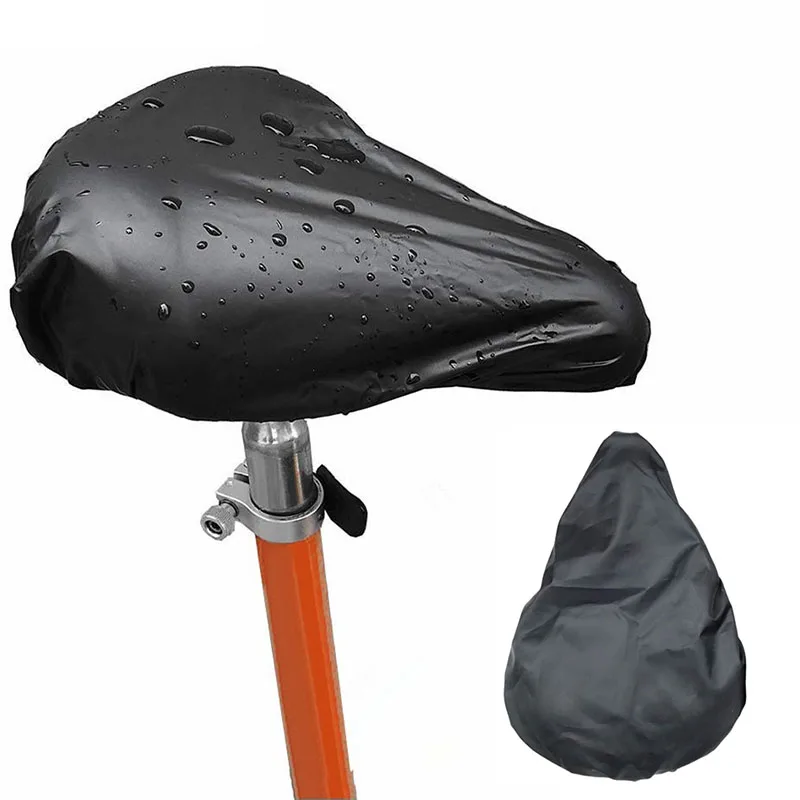 2x Wasserdichter Fahrradsitzbezug  Schwarz, Regenschutz, Staubdicht,  Unisex Sattelbezug Fahrrad Wasserdicht