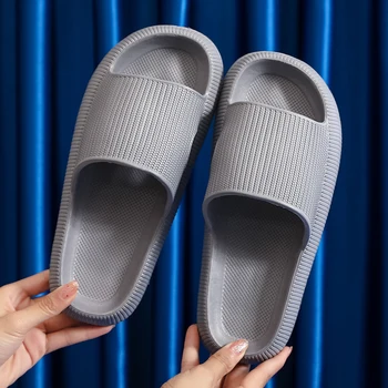 Home Slippers Summers Thick Platform Womens 2021 Sandals Indoor Bathroom Anti-slip Slides Ladies men's Shoes mules Dropshipping 6