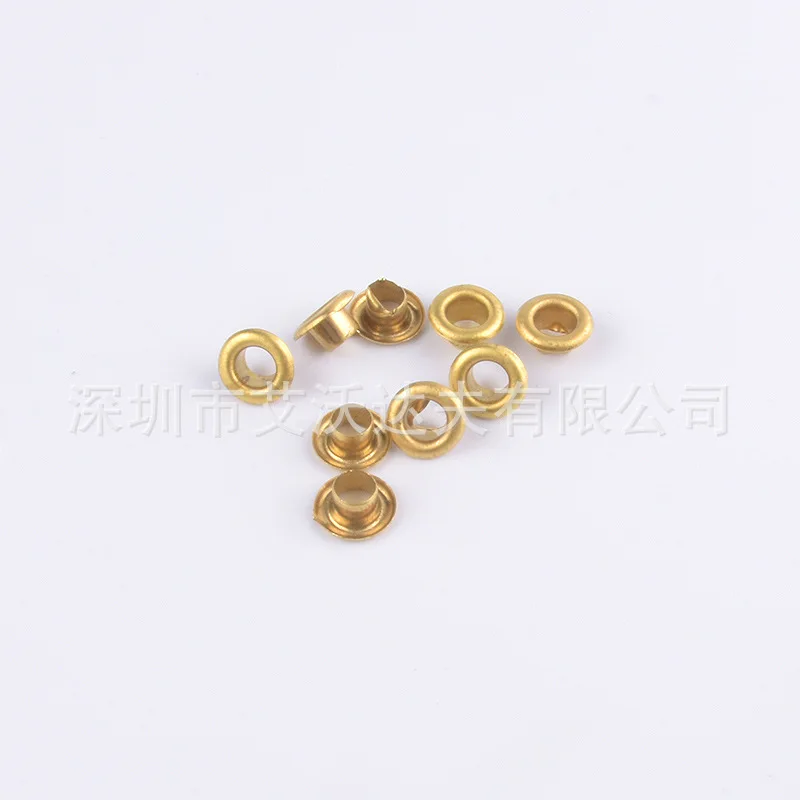 

Copper Corn Eyelet 8*4*4 Mm Manufacturers Wholesale Customizable Eyelet Circle Copper Metal Eyelet Button
