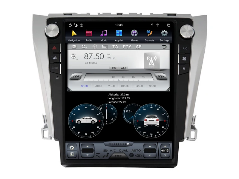 AVGOTOP Android 8,1 Tesla автомобильный аудио видео для TOYOTA CAMRY 2012- 6 ядер+ 4G+ 32G ips экран