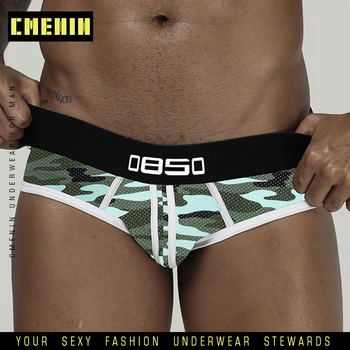 

BS Sexy Men Underwear Briefs Mesh Camouflage Mens Underpants Breathable Male Panties Bikini Men Jockstrap High Quality BS81