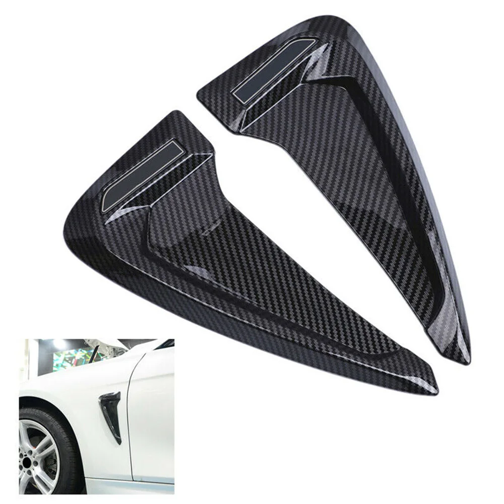 2x Car SUV Plastic Chrome Air Flow Fender Side Vent Decoration Sticker Accessory 2x Car SUV Plastic Chrome Air Flow Fender Side Vent Decoration Sticker Accessory