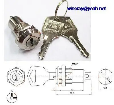 

DHL/EMS 100PCS Key Ignition Switch ON/OFF Lock Switch Plastic Handle Phone Power lock K3-A7