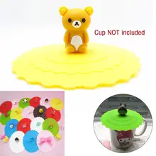 Анти-пыль мультфильм силиконовая стеклянная крышка для чашки кофе Кружка всасывания крышка уплотнения