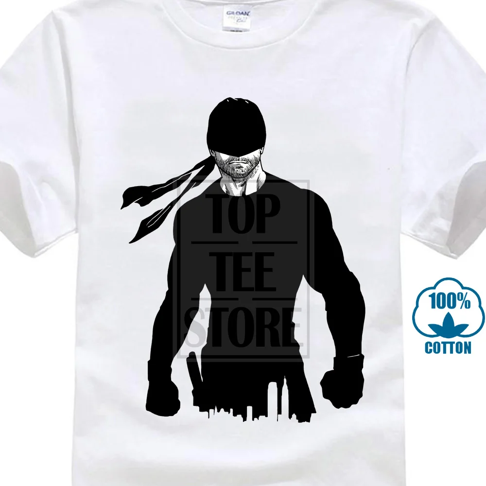 Adult T Shirt Cotton 2018 Short Sleeves Free Shipping Daredevil Art Men'S Sleeve High Quality |