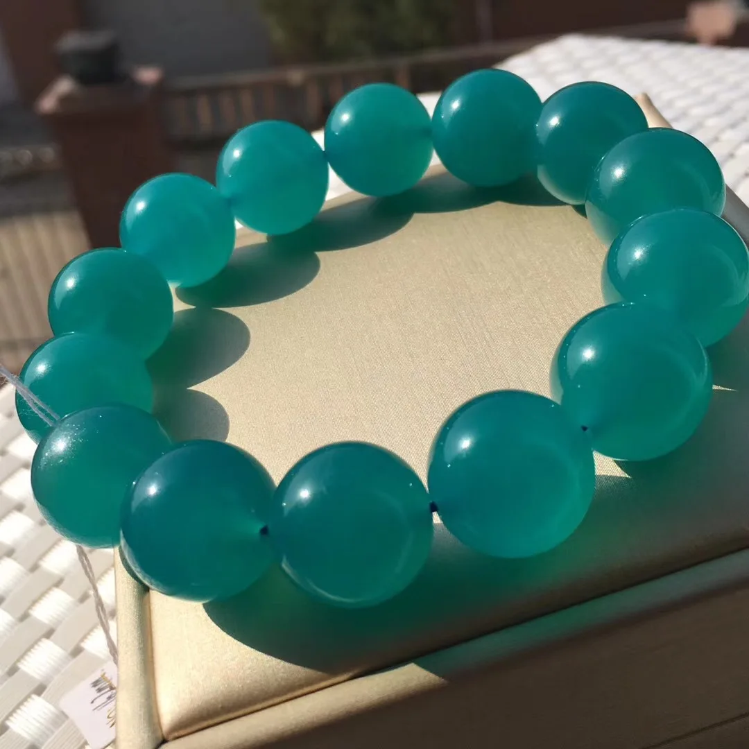 

Amazonston Single Loop Bracelets High Ice Blue No Impurity Non-Black Simple Versatile Fashion Glorious Elegant And Generous