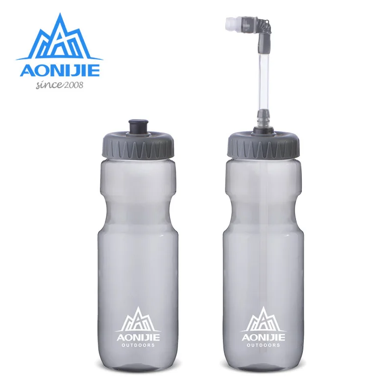 AONIJIE 700ml / 25oz Sports Water Bottle Hydration Flask Wide Mouth for Running Cycling Marathon Hiking BPA Free Silicone Bite Valve 