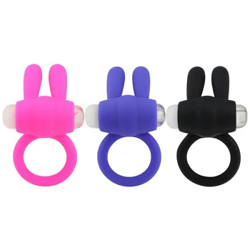 Silicone Durable Penis Ring Adult Male Delay Ejaculation Cock Rings Enlargement Sex Toys For Men Vibator Clitoris Stimulater 4