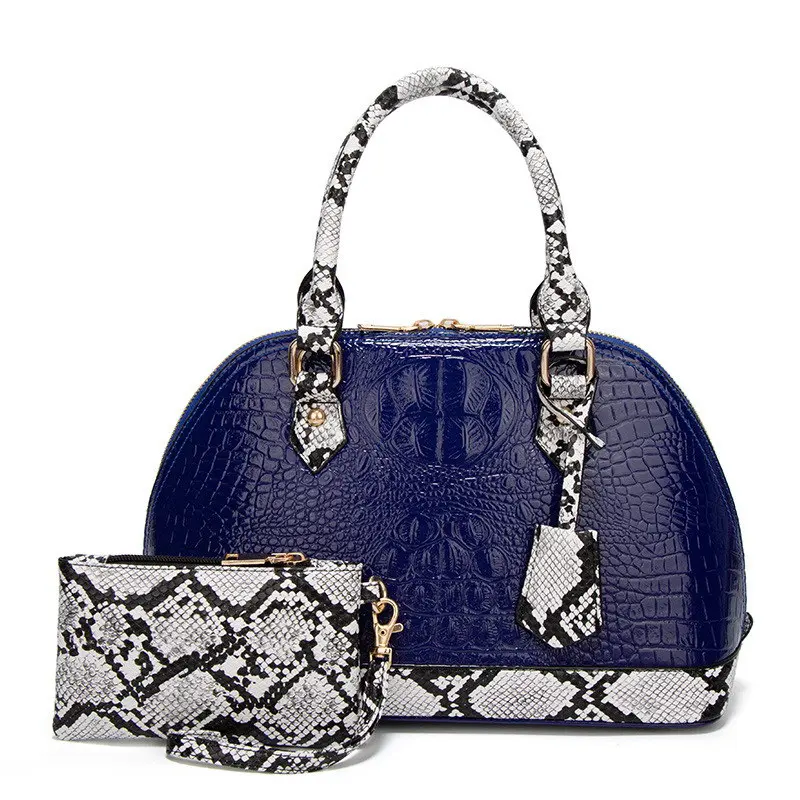 

Luxury Designer Women Handbags Crocodile Pattern Ladies PU Leather Shoulder Bags High Quality Female Shell Bags Fashion Totes